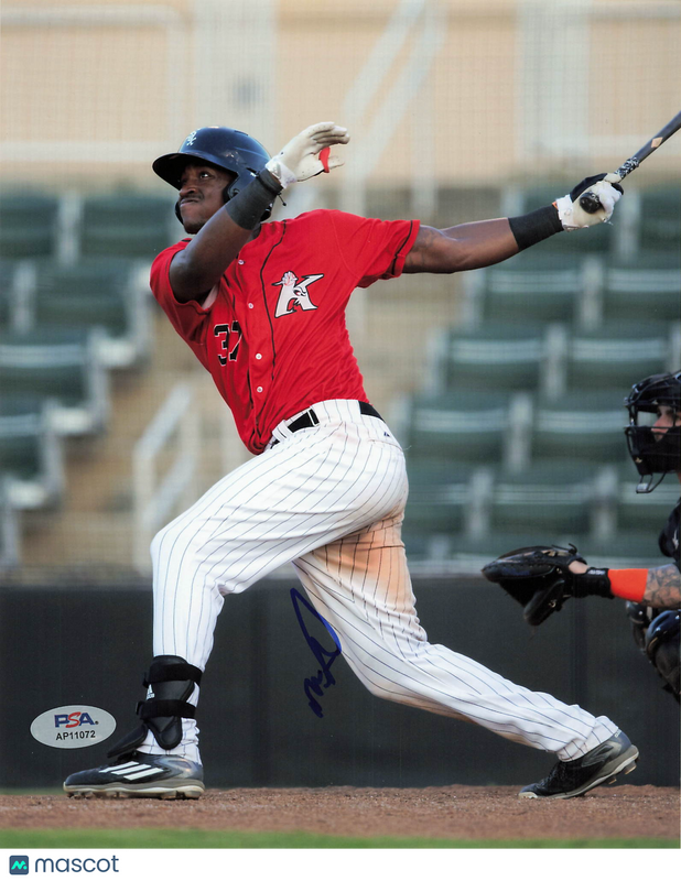 Micker Adolfo Kannapolis Intimidators Signed 8x10 Photo PSA