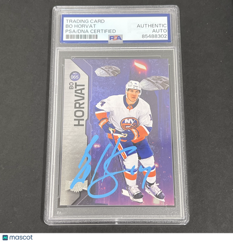 2023 Metal Hockey Universe #65 Bo Horvat Skybox signed card PSA