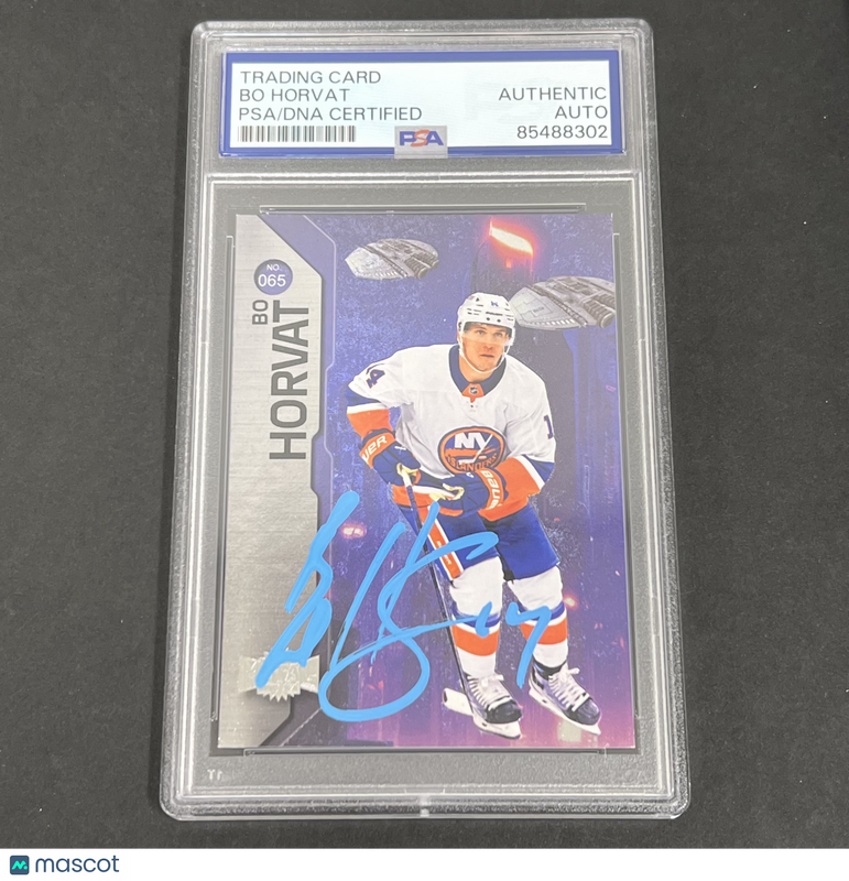 2023 Metal Hockey Universe #65 Bo Horvat Skybox signed card PSA