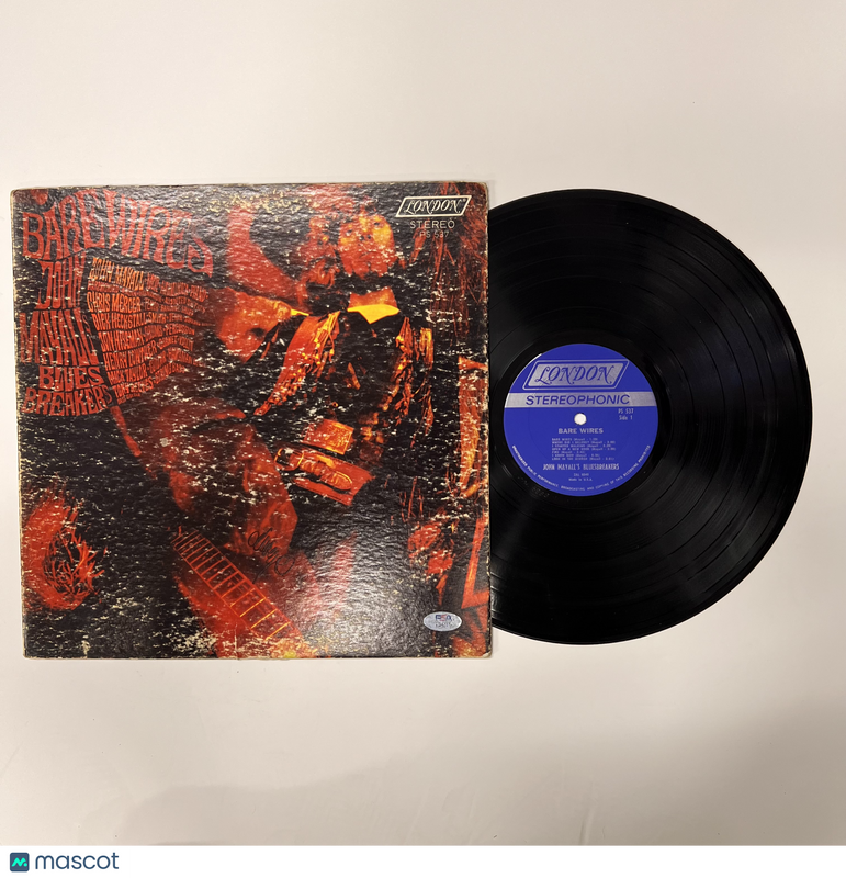 John Mayall Signed Bare Wires Vinyl PSA Album Auth