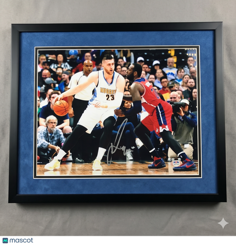 Jusuf Nurkic Denver Nuggets Signed Basketball 11x14 Photo PSA