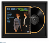 Peter Asher Signed The Best of Peter and Gordon Custom Framed Vinyl PSA Album