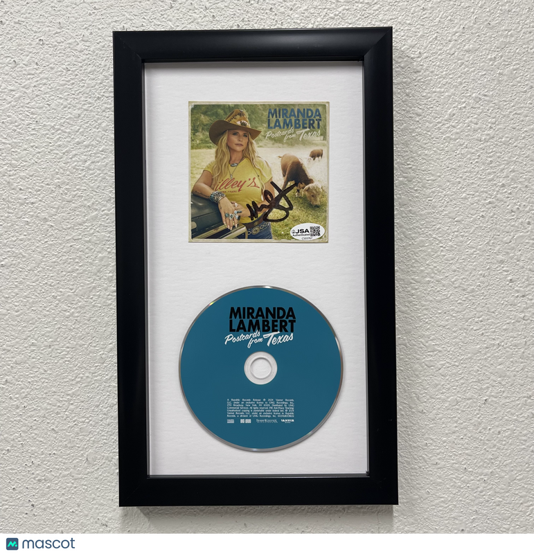 Miranda Lambert Signed Postcards from Texas Framed Display CD Album JSA