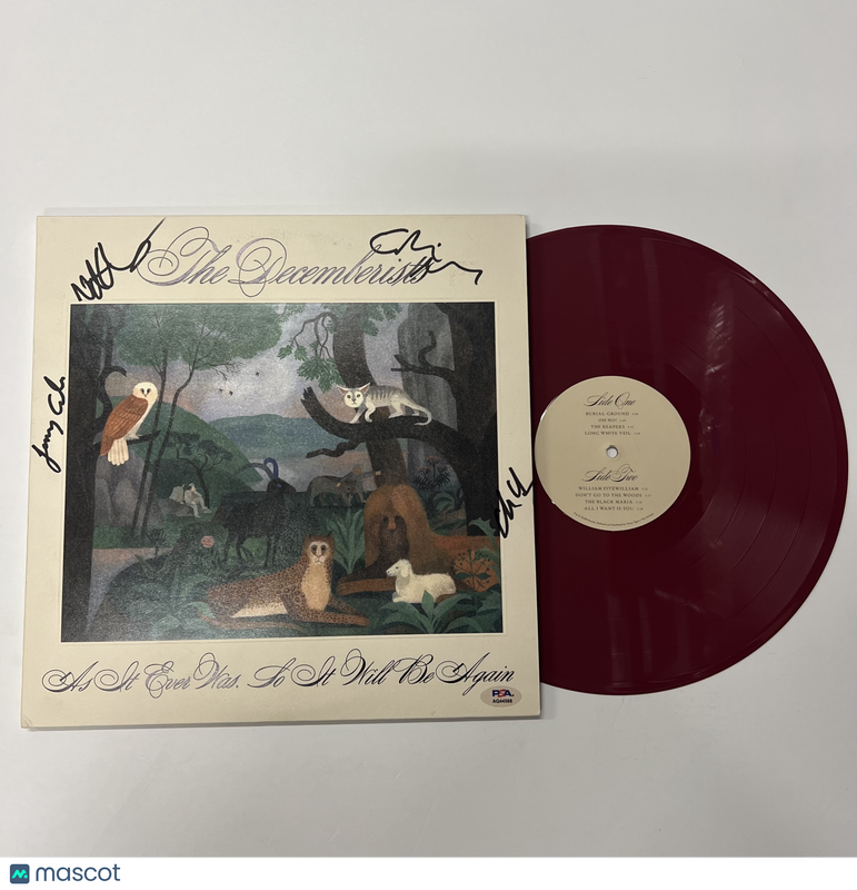 The Decemberisits Signed As It Ever Was, So It Will Be Again Vinyl Cover PSA