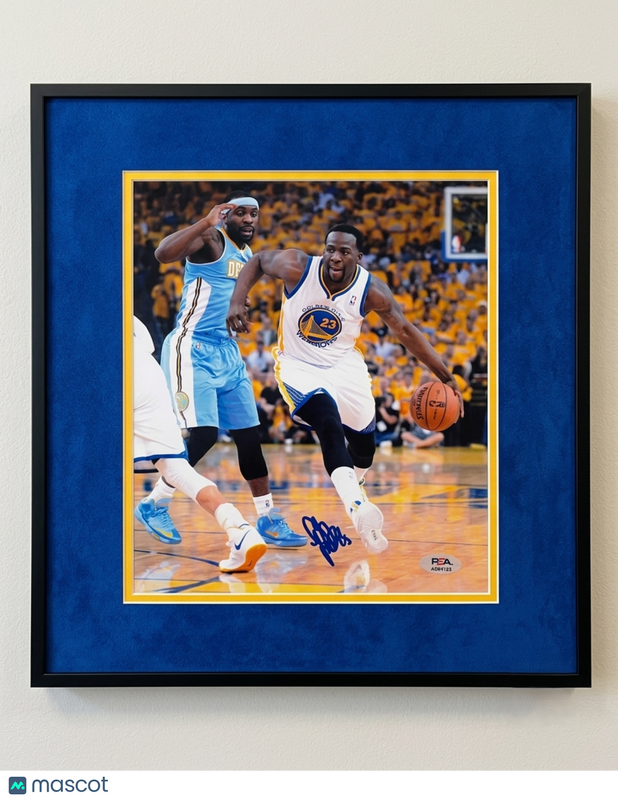 Draymond Green Golden State Warriors Signed 8x10 Custom Framed Photo PSA