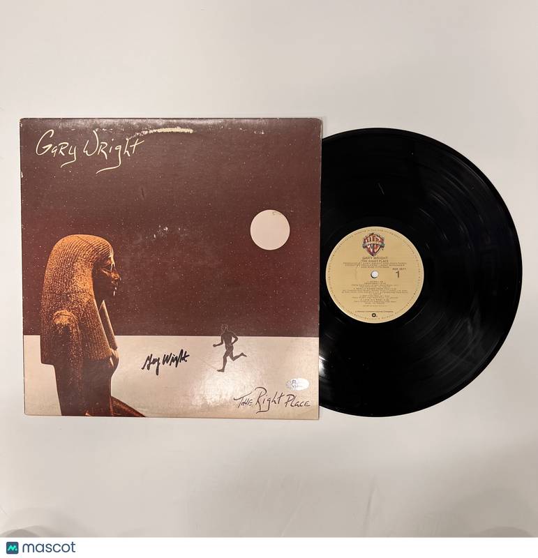 Gary Wright Signed The Right Place Vinyl PSA Album Auth