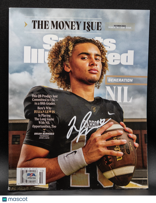 2023 Sports Illustrated Julian Lewis Signed Magazine Colorado Buffaloes