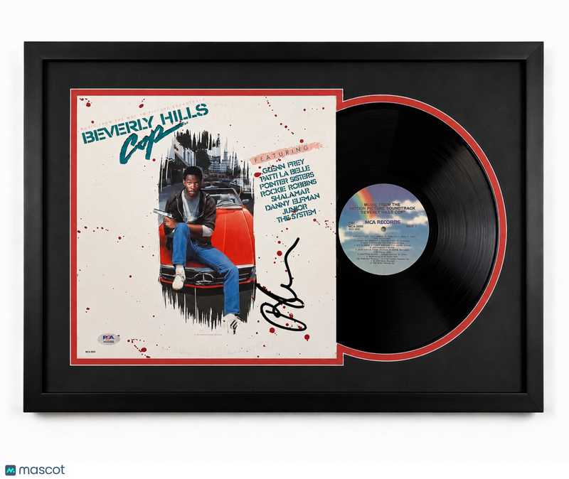Paul Reiser Signed Beverly Hills Cop Custom Framed Vinyl Album PSA Auth