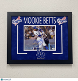 Mookie Betts Los Angeles Dodgers Signed 8x10 Custom Framed Photo JSA