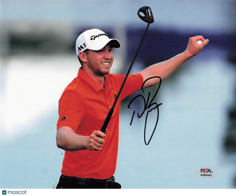 Daniel Berger Signed Golf 8x10 Photo PSA Autographed