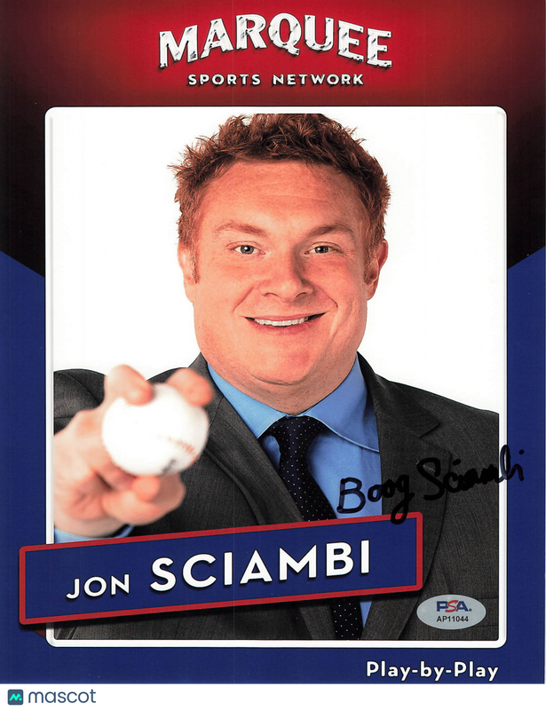 Jon Sciambi Signed 8x10 Photo PSA Autographed