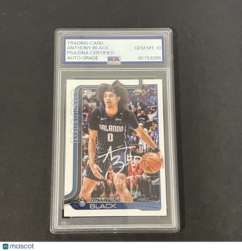 Anthony Black 2025 Topps #89 Signed Card PSA Auto 10 Autographed