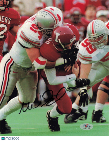 Mike Vrabel Signed Ohio State Buckeyes Football 8x10 Photo PSA Autographed
