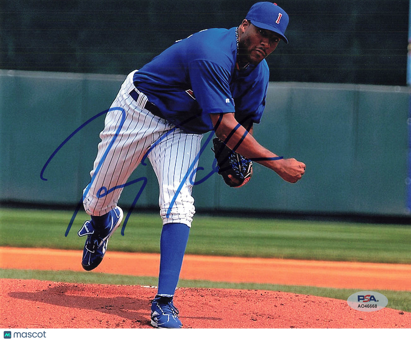 Jay Jackson Iowa Cubs Signed 8x10 Photo PSA