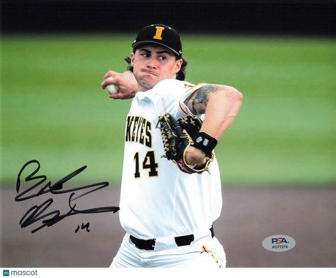 Brody Brecht Signed photo PSA Iowa Hawkeyes