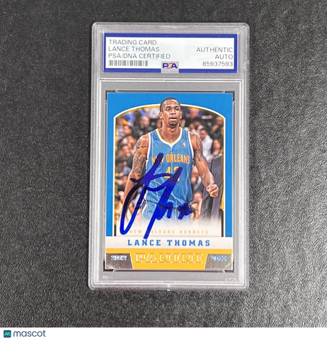 2012–13 Panini #237 Lance Thomas Signed Card Auto PSA Slabbed Hornets
