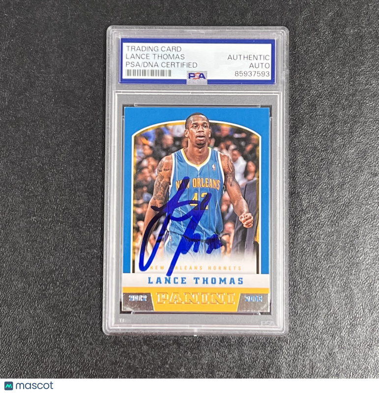 2012–13 Panini #237 Lance Thomas Signed Card Auto PSA Slabbed Hornets