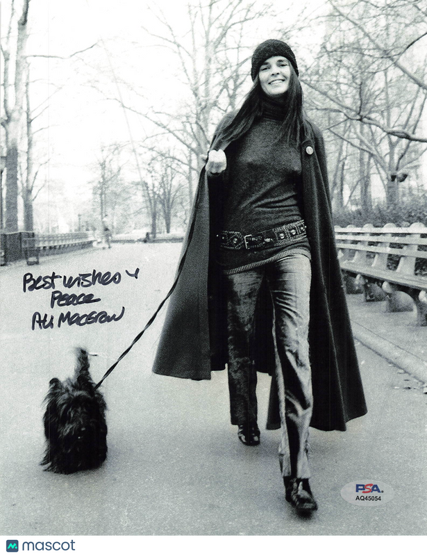 Ali MacGraw Signed 8x10 Photo PSA Autographed