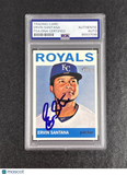 2013 Topps Heritage Baseball #176 Ervin Santana Signed Card Auto PSA Slabbed