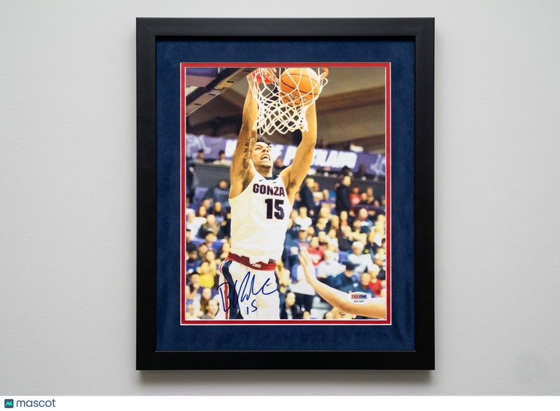 Brandon Clarke Gonzaga Bulldogs Signed Basketball 8x10 Custom Framed Photo PSA