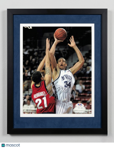 Javale McGee Nevada Wolf Pack Signed Basketball 8x10 Custom Framed Photo PSA