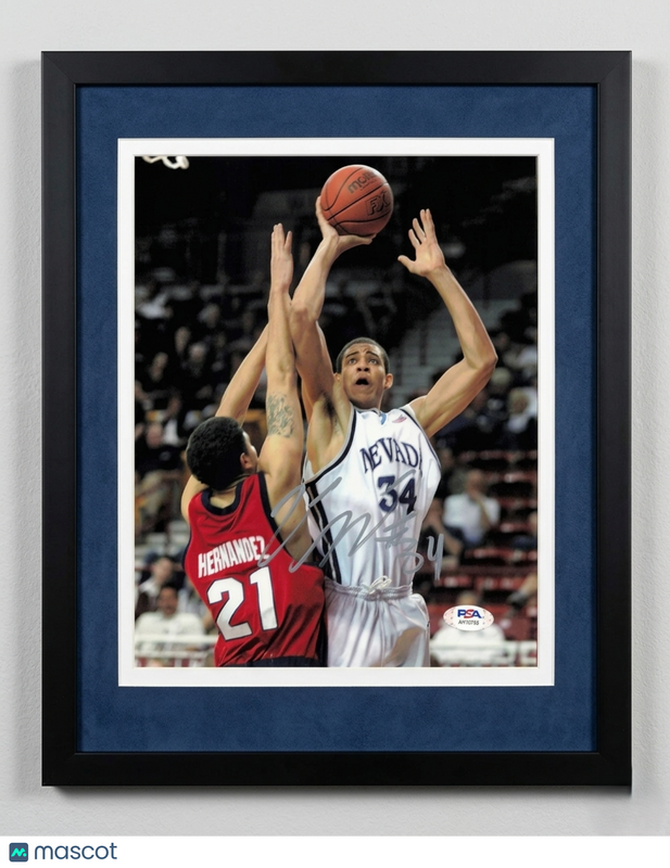 Javale McGee Nevada Wolf Pack Signed Basketball 8x10 Custom Framed Photo PSA
