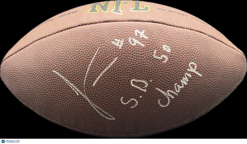 Malik Jackson Denver Broncos Signed Football PSA Autographed