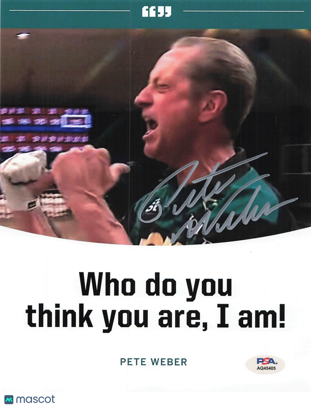 Pete Weber Signed Bowling 8x10 photo