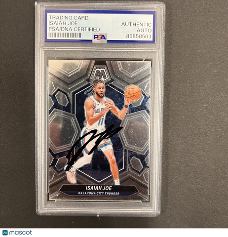 Isaiah Joe Signed 2023-24 Panini Mosaic #86 Card PSA Autographed