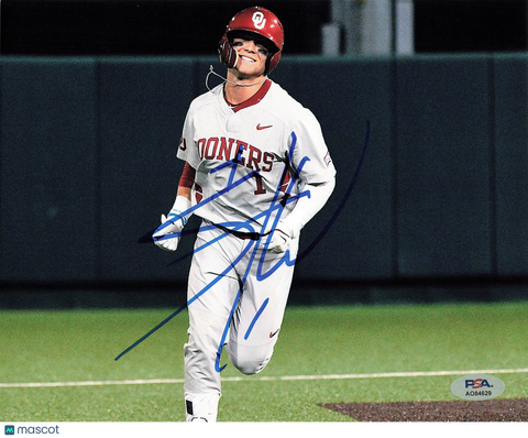 Steele Walker Oklahoma Sooners Signed 8x10 Photo PSA
