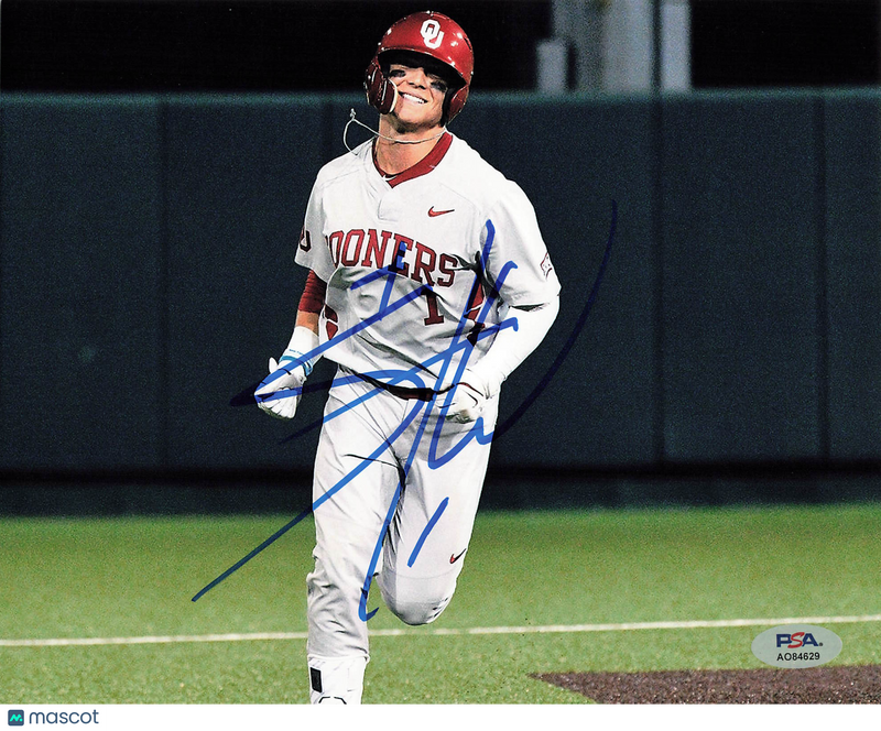 Steele Walker Oklahoma Sooners Signed 8x10 Photo PSA