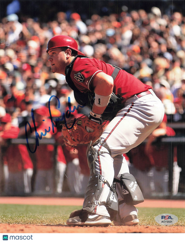 Chris Snyder Arizona Diamondbacks Signed 8x10 Photo PSA