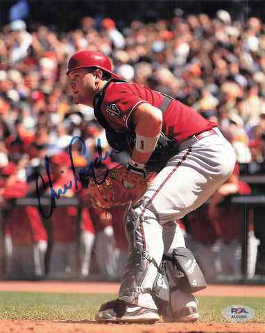 Chris Snyder Arizona Diamondbacks Signed 8x10 Photo PSA