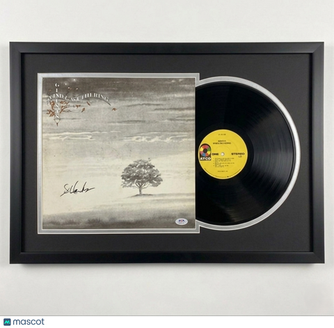 Steve Hackett Signed Wind & Wuthering Custom Framed Vinyl Album PSA Autographed