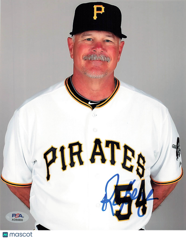 Ray Searage Pittsburgh Pirates Signed 8x10 Photo PSA