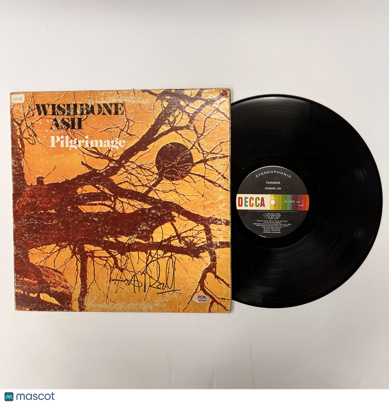 Andy Powell of Wishbone Ash Signed Pilgrimage Vinyl Album PSA Authographed
