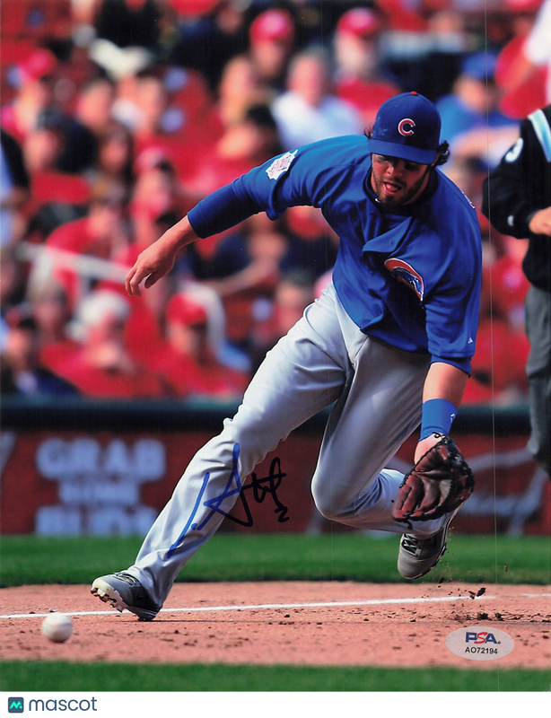 Ian Stewart Chicago Cubs Signed 8x10 Photo PSA