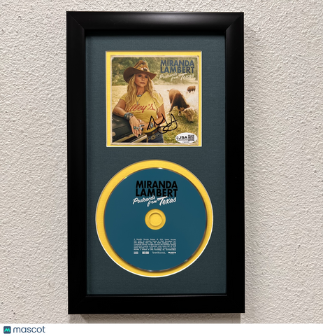 Miranda Lambert Signed Postcards from Texas Framed Display CD Album JSA