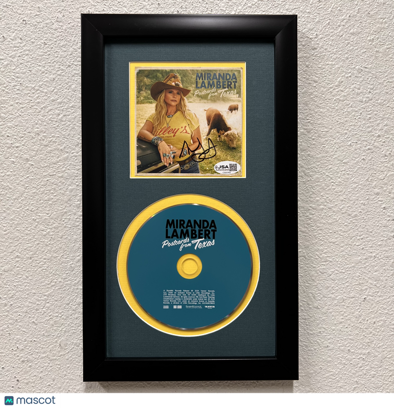 Miranda Lambert Signed Postcards from Texas Framed Display CD Album JSA