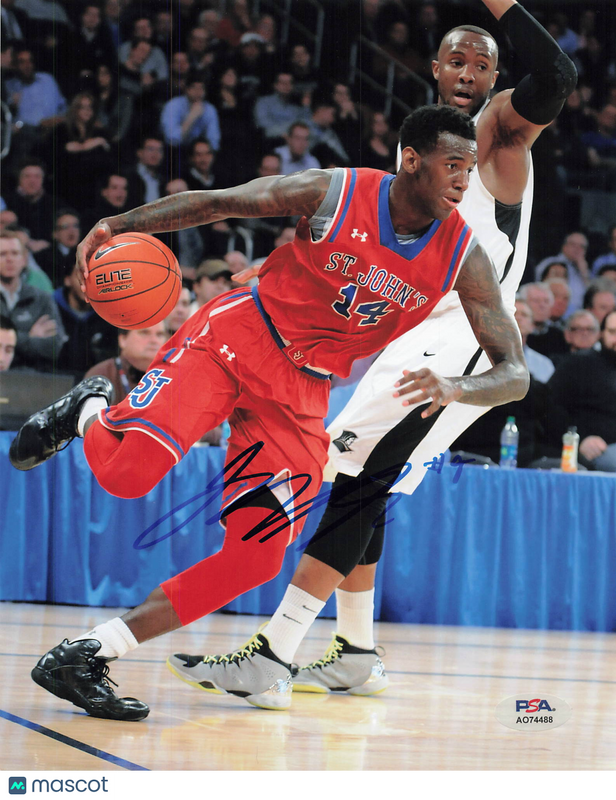JaKarr Sampson St. John's Red Storm Signed Basketball 8x10 Photo PSA