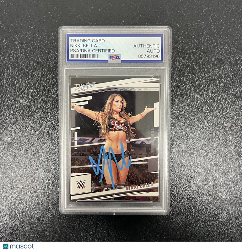 2022 Panini Chronicles Prestige WWE#172 Nikki Bella Signed Card Auto PSA Slabbed