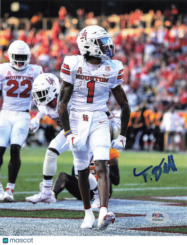 Tank Dell signed 8x10 photo Houston Cougars PSA Autographed