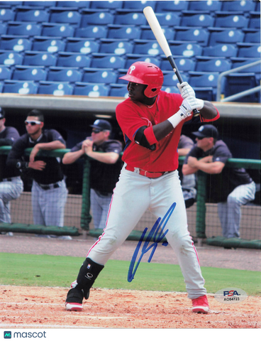 Cornelius Randolph Philadelphia Phillies Signed 8x10 Photo PSA
