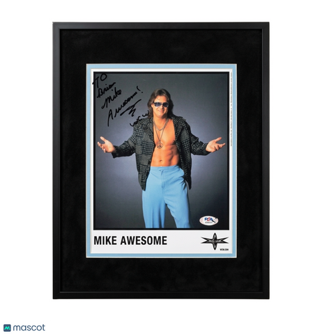Mike Awesome Alfonso Signed Wrestling 8x10 Photo PSA Autographed