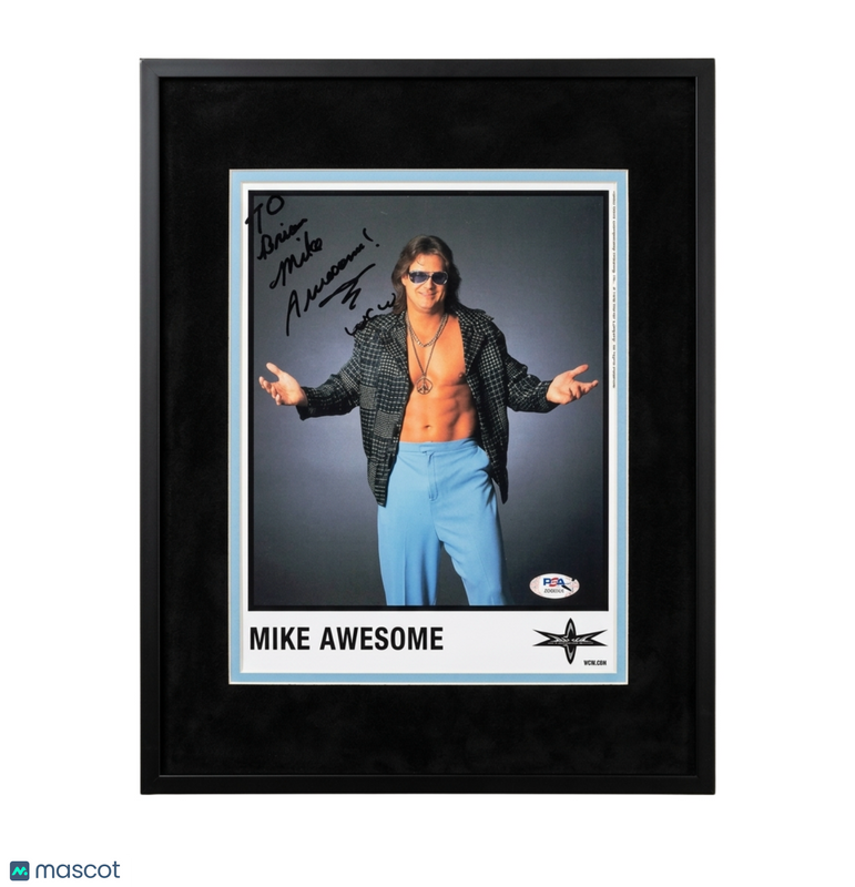 Mike Awesome Alfonso Signed Wrestling 8x10 Photo PSA Autographed