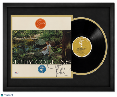 Judy Collins Signed Golden Apples of the Sun Custom Framed Vinyl Album PSA