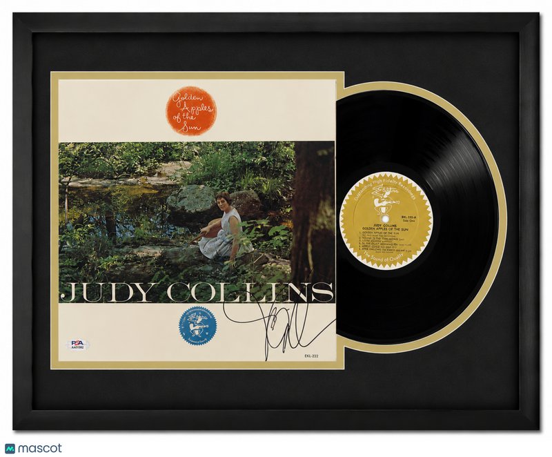 Judy Collins Signed Golden Apples of the Sun Custom Framed Vinyl Album PSA