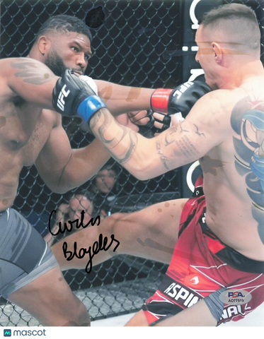 Curtis Blaydes Signed MMA 8x10 Photo PSA Autographed