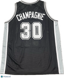 Julian Champagnie Signed Basketball San Antonio Spurs Jersey PSA