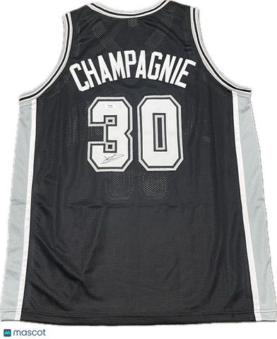 Julian Champagnie Signed Basketball San Antonio Spurs Jersey PSA